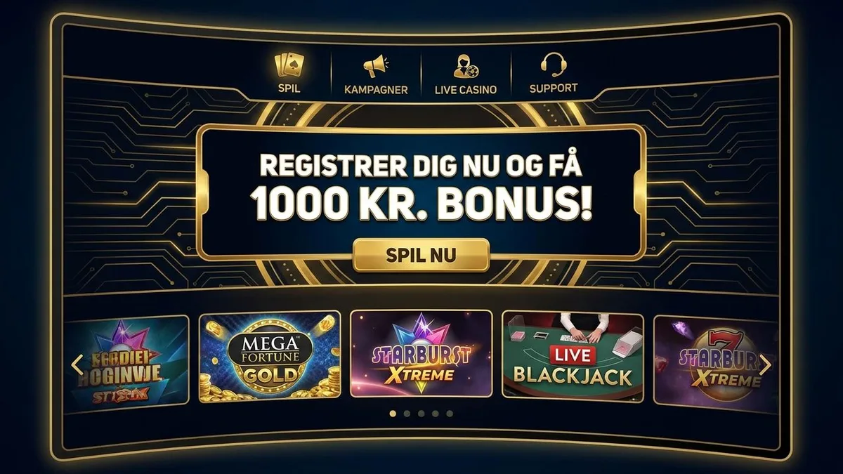 Registrering med bonus
